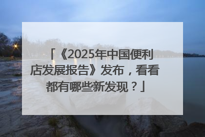 《2025年中国便利店发展报告》发布，看看都有哪些新发现？