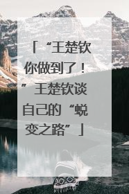 “王楚钦你做到了！”王楚钦谈自己的“蜕变之路”