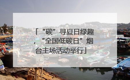 “碳”寻夏日绿趣，“全国低碳日”烟台主场活动举行