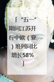“五一”期间江苏开行中欧（亚）班列同比增长58％
