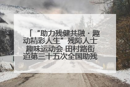“助力残健共融・趣动精彩人生”残障人士趣味运动会 田村路街道第三十五次全国助残日主题活动圆满举办