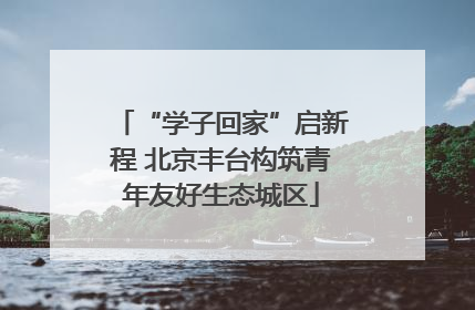 “学子回家”启新程 北京丰台构筑青年友好生态城区