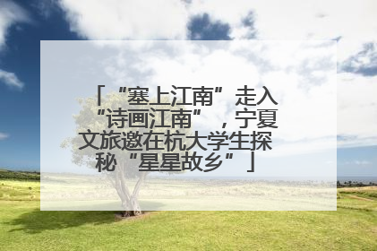 “塞上江南”走入“诗画江南”，宁夏文旅邀在杭大学生探秘“星星故乡”