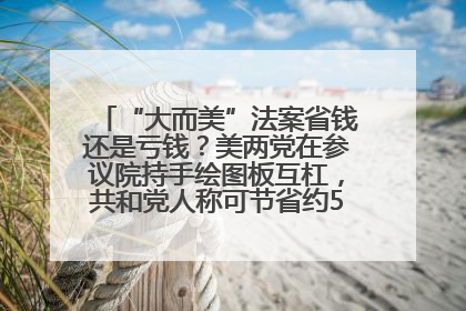 “大而美”法案省钱还是亏钱？美两党在参议院持手绘图板互杠，共和党人称可节省约5000亿美元，民主党人称将增加4.45万亿美元赤字