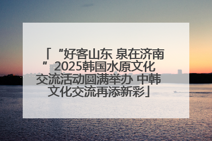 “好客山东 泉在济南”2025韩国水原文化交流活动圆满举办 中韩文化交流再添新彩