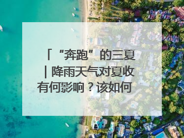 “奔跑”的三夏｜降雨天气对夏收有何影响？该如何防范？一文了解