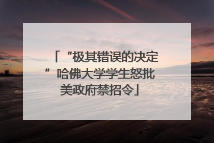 “极其错误的决定”哈佛大学学生怒批美政府禁招令