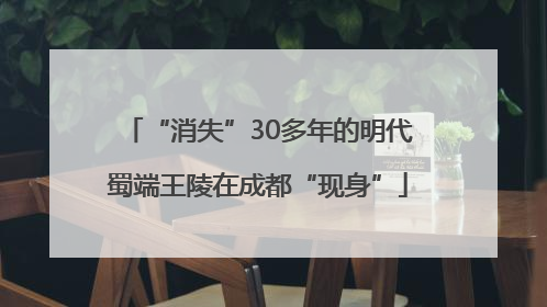 “消失”30多年的明代蜀端王陵在成都“现身”