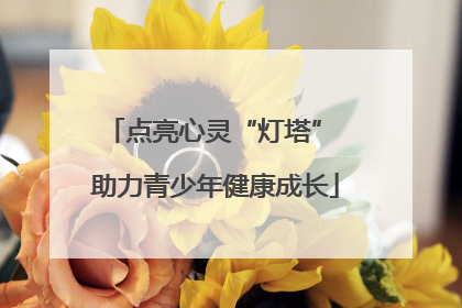 点亮心灵“灯塔” 助力青少年健康成长