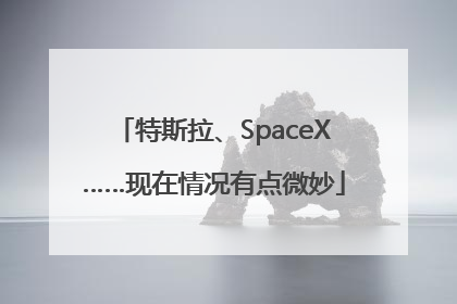 特斯拉、SpaceX……现在情况有点微妙