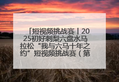 短视频挑战赛丨2025初好刺梨六盘水马拉松“我与六马十年之约”短视频挑战赛（第一阶段）即将开启