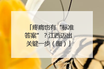 疼痛也有“标准答案”？江西迈出关键一步（图）