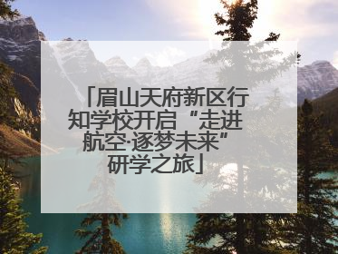 眉山天府新区行知学校开启“走进航空·逐梦未来”研学之旅