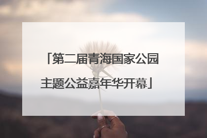 第二届青海国家公园主题公益嘉年华开幕