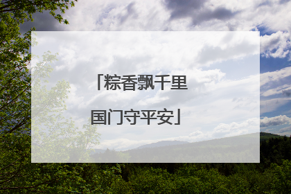 粽香飘千里 国门守平安