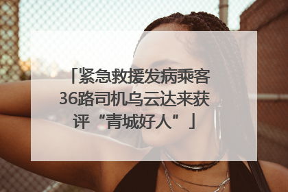 紧急救援发病乘客 36路司机乌云达来获评“青城好人”