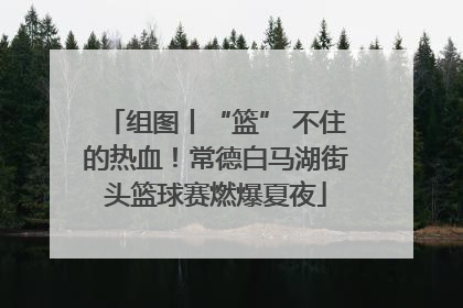 组图丨“篮” 不住的热血！常德白马湖街头篮球赛燃爆夏夜