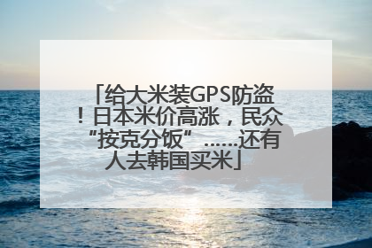 给大米装GPS防盗！日本米价高涨，民众“按克分饭”……还有人去韩国买米
