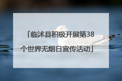临沭县积极开展第38个世界无烟日宣传活动