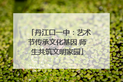 丹江口一中：艺术节传承文化基因 师生共筑文明家园