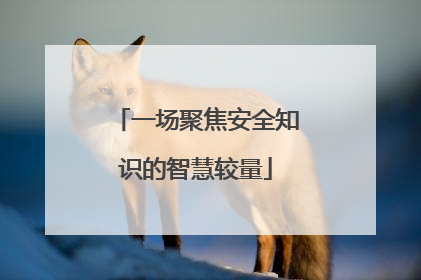 一场聚焦安全知识的智慧较量