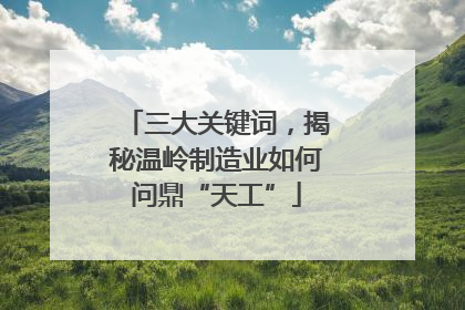 三大关键词，揭秘温岭制造业如何问鼎“天工”