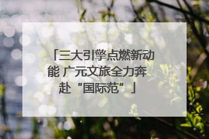 三大引擎点燃新动能 广元文旅全力奔赴“国际范”