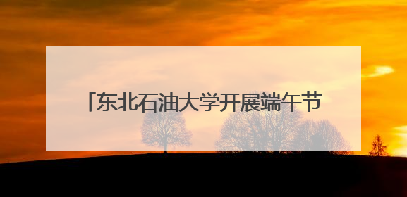 东北石油大学开展端午节民族师生座谈交流活动