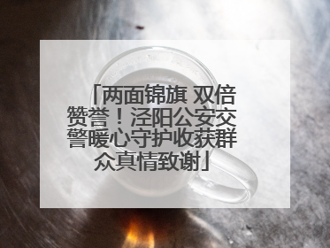 两面锦旗 双倍赞誉！泾阳公安交警暖心守护收获群众真情致谢