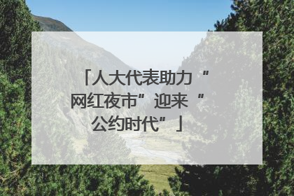 人大代表助力“网红夜市”迎来“公约时代”
