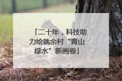 二十年，科技助力绘就余村“青山绿水”新画卷