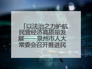 以法治之力护航民营经济高质量发展——泉州市人大常委会召开推进民营经济促进法贯彻实施座谈会