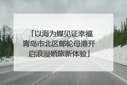 以海为媒见证幸福 青岛市北区邮轮母港开启浪漫婚旅新体验