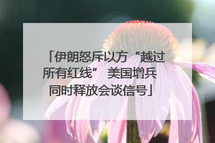 伊朗怒斥以方“越过所有红线” 美国增兵同时释放会谈信号