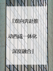 双向奔赴推动西咸一体化深度融合