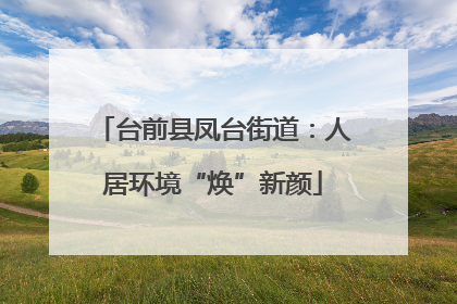 台前县凤台街道：人居环境“焕”新颜
