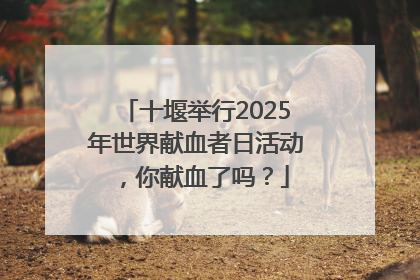 十堰举行2025年世界献血者日活动，你献血了吗？