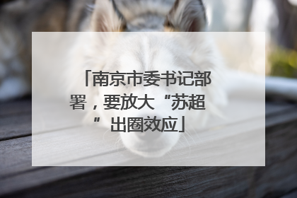 南京市委书记部署，要放大“苏超”出圈效应