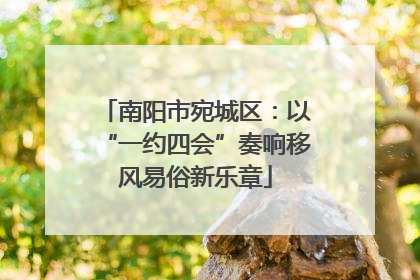 南阳市宛城区：以“一约四会”奏响移风易俗新乐章