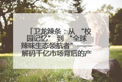 卫龙辣条：从 “校园记忆” 到 “全球辣味生态领航者”——解码千亿市场背后的产品创新与全链路破圈