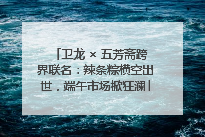 卫龙 × 五芳斋跨界联名：辣条粽横空出世，端午市场掀狂澜