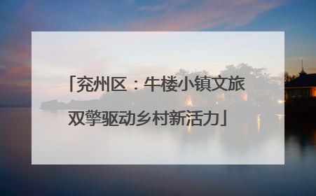 兖州区：牛楼小镇文旅双擎驱动乡村新活力