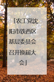 农工党沈阳市铁西区基层委员会召开换届大会