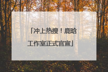 冲上热搜！鹿晗工作室正式官宣