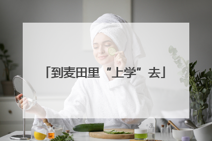 到麦田里“上学”去