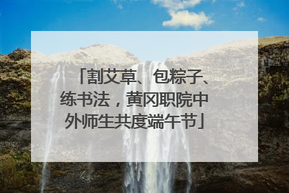 割艾草、包粽子、练书法，黄冈职院中外师生共度端午节