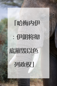 哈梅内伊：伊朗将彻底摧毁以色列政权