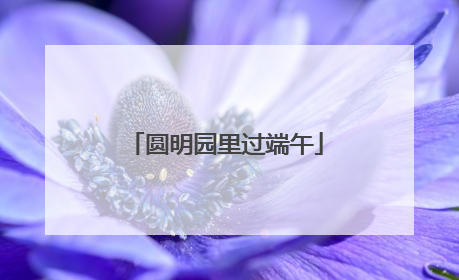 圆明园里过端午