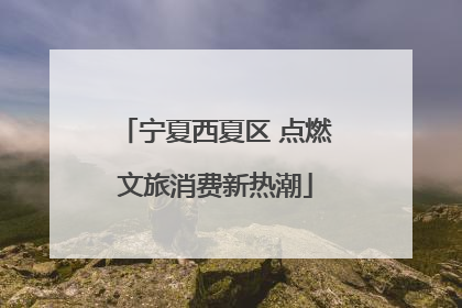 宁夏西夏区 点燃文旅消费新热潮