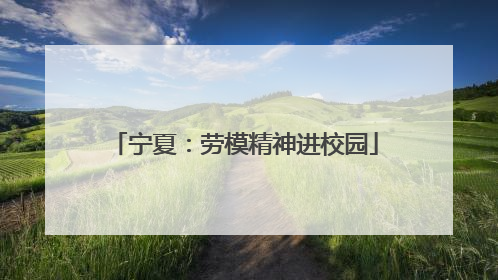 宁夏：劳模精神进校园